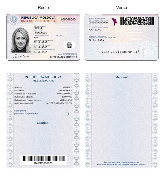 Внутренний паспорт гражданина Молдовы (Bulletin) - Булетин